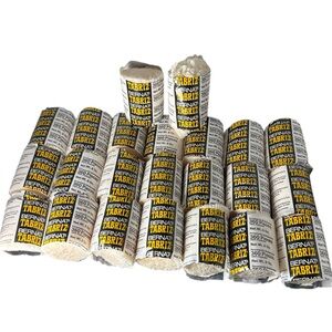 Vintage Lot of 23 Bernat Tabriz Pre-Cut Latch Hook Rug Off White 100% Polyester